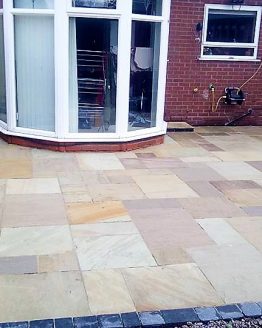 finished patio and conservatory
